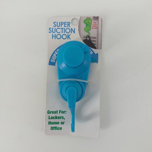 Super Suction Hook Set of 3 Pink Blue Home Locker Office - Picture 3 of 12